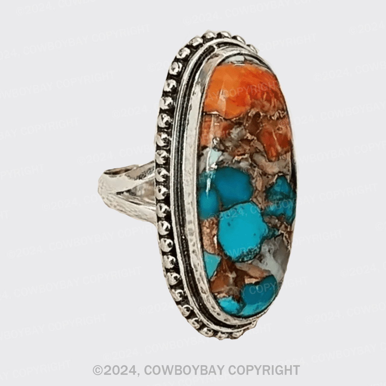 Vintage Bohemian Oval Ring