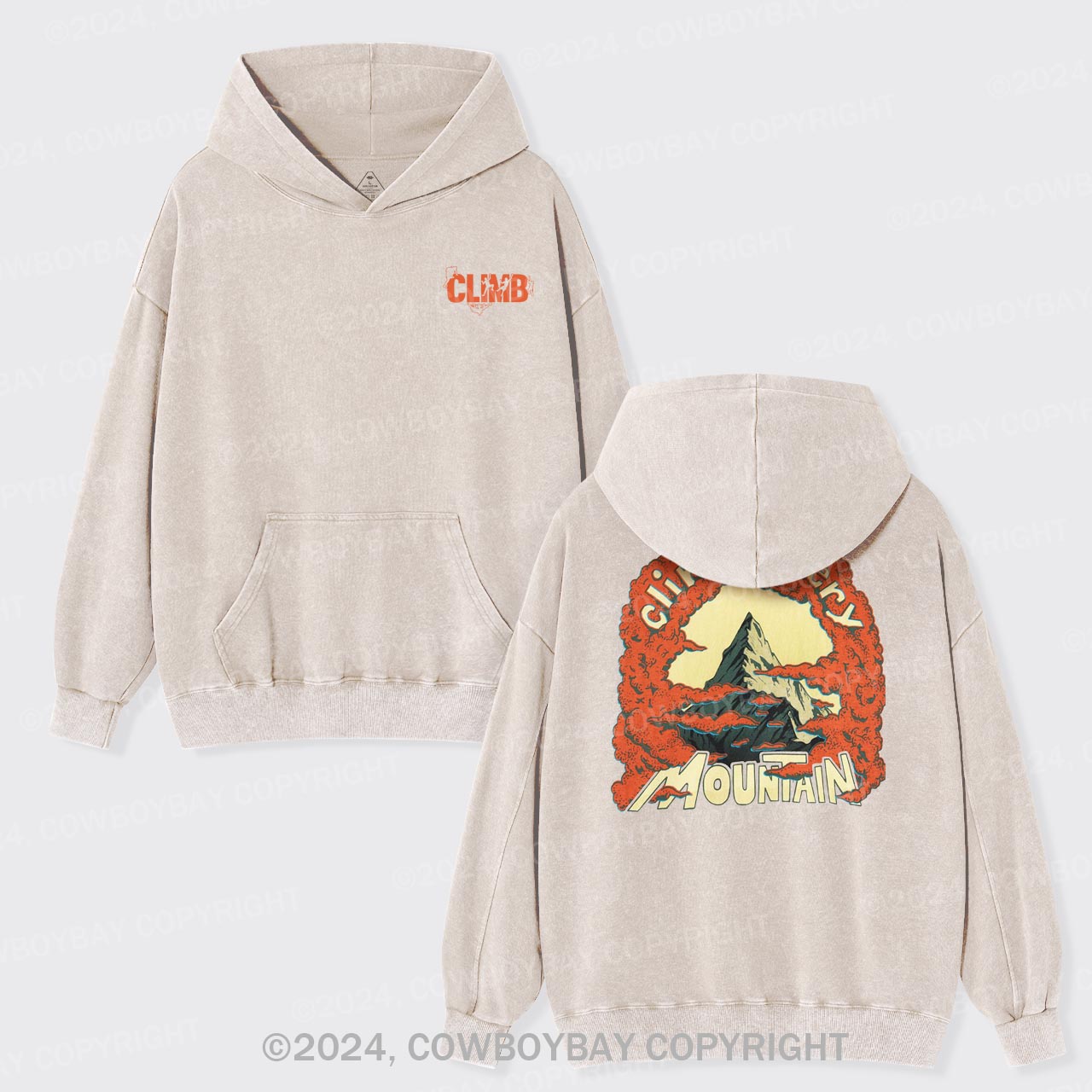 Climb Every Mountain Garment-Dye Hoodies