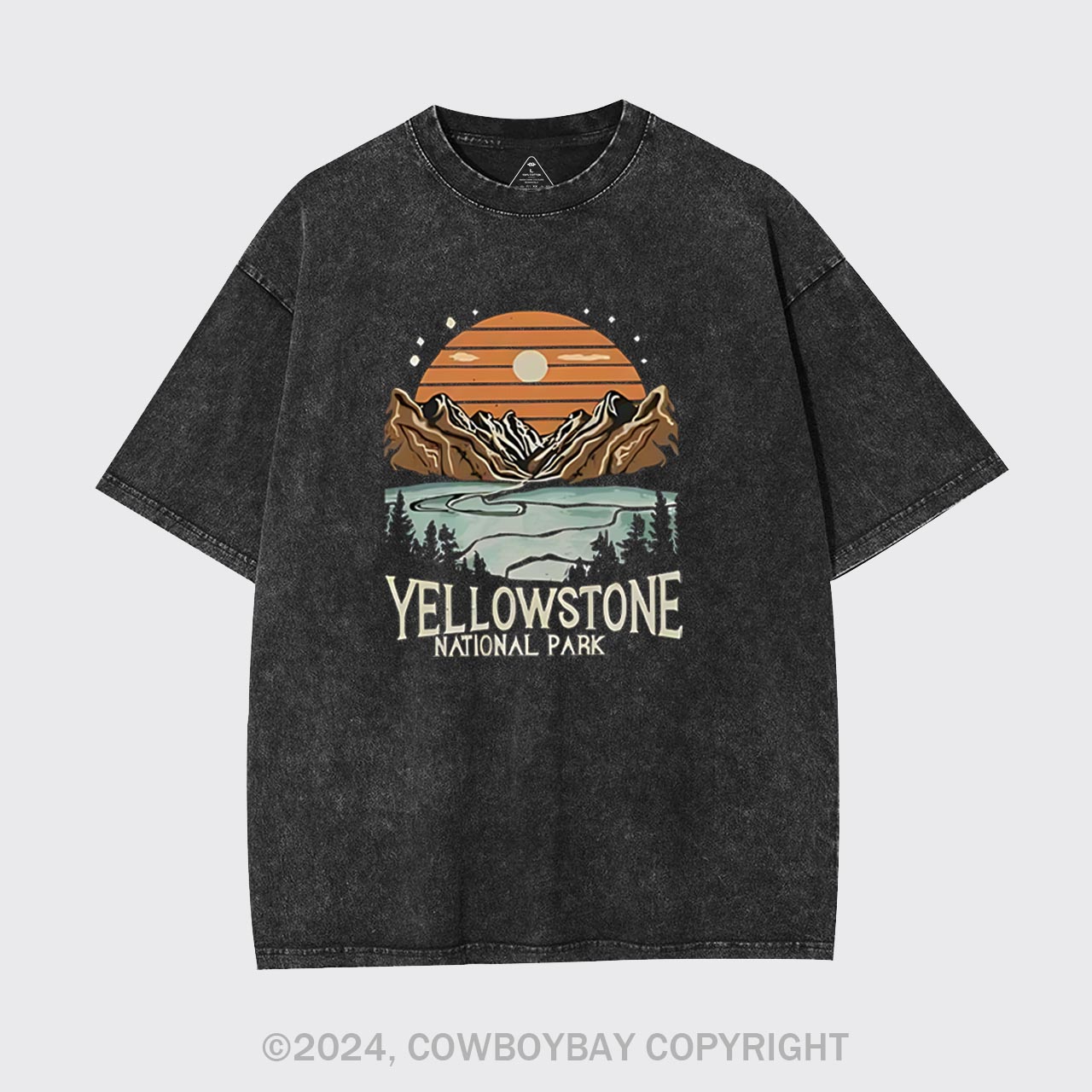Retro Yellowstone National Park Garment-dye Tees