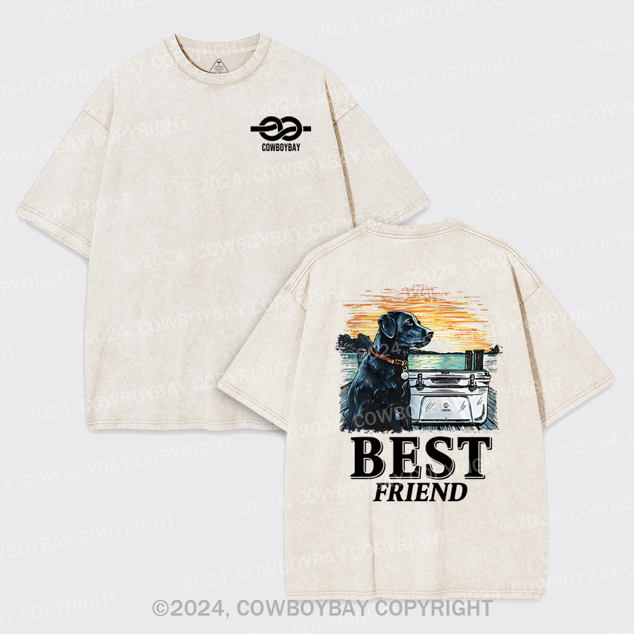 With Best Friend Garment-dye Tees