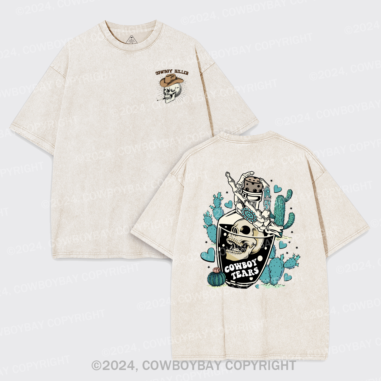 Western Turquoise Jewelry Garment-dye Tees