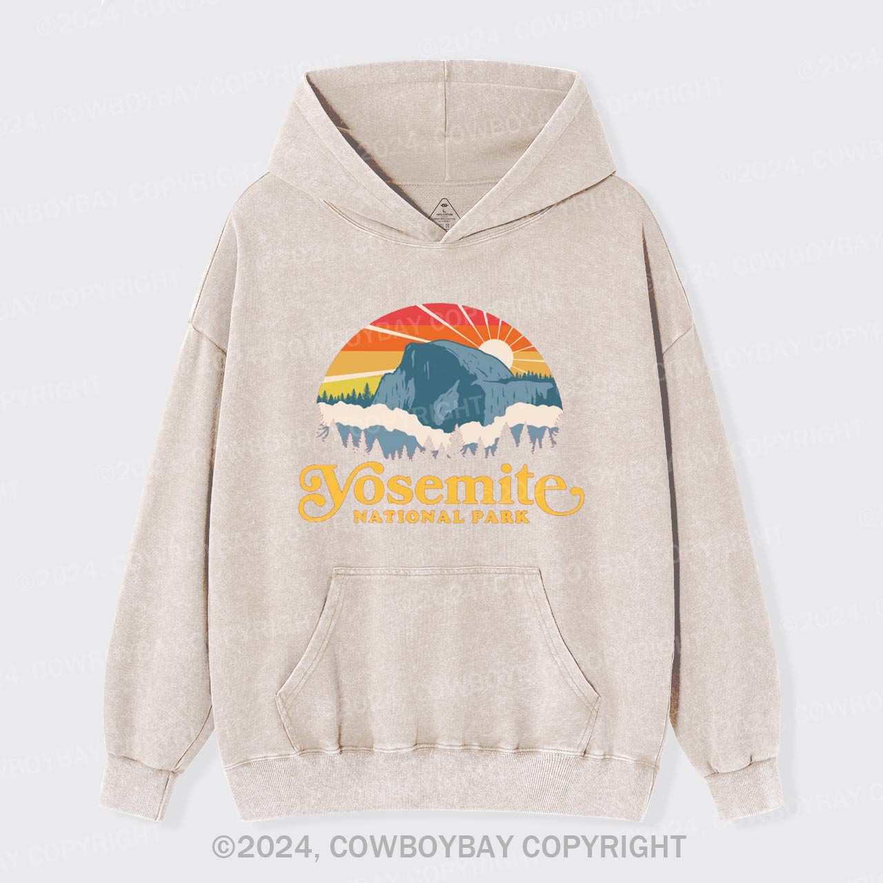 Yosemite Mountain Hiking Garment-Dye Hoodies