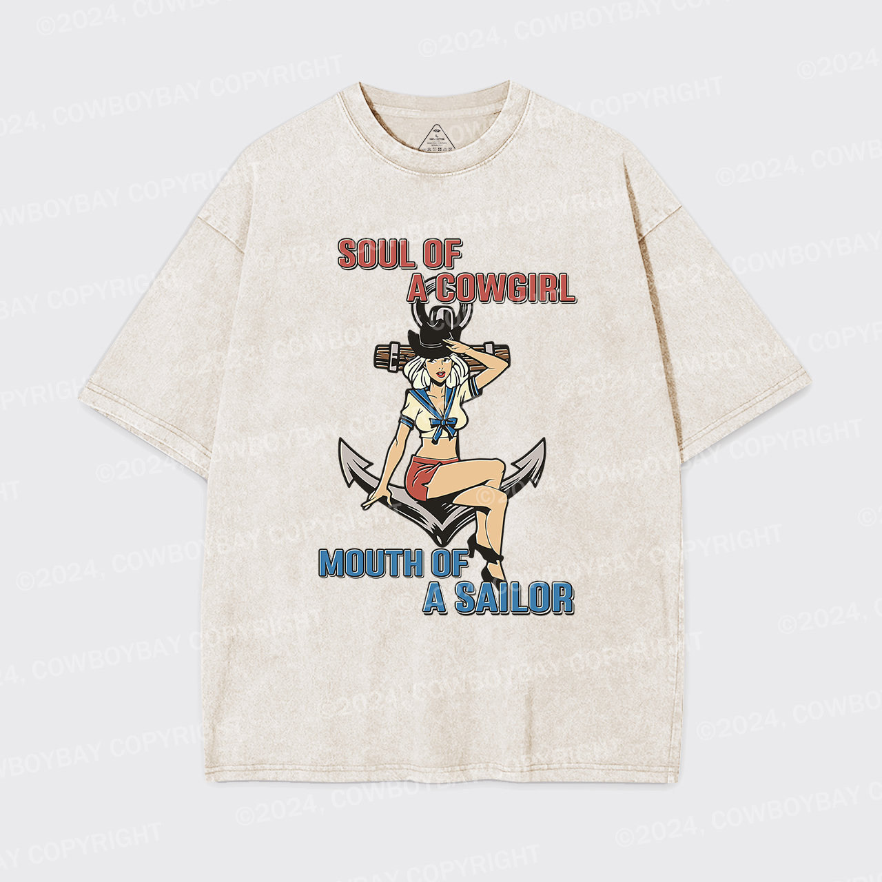 Soul Of A Cowgirl Mouth Of A Sailor Garment-dye Tees