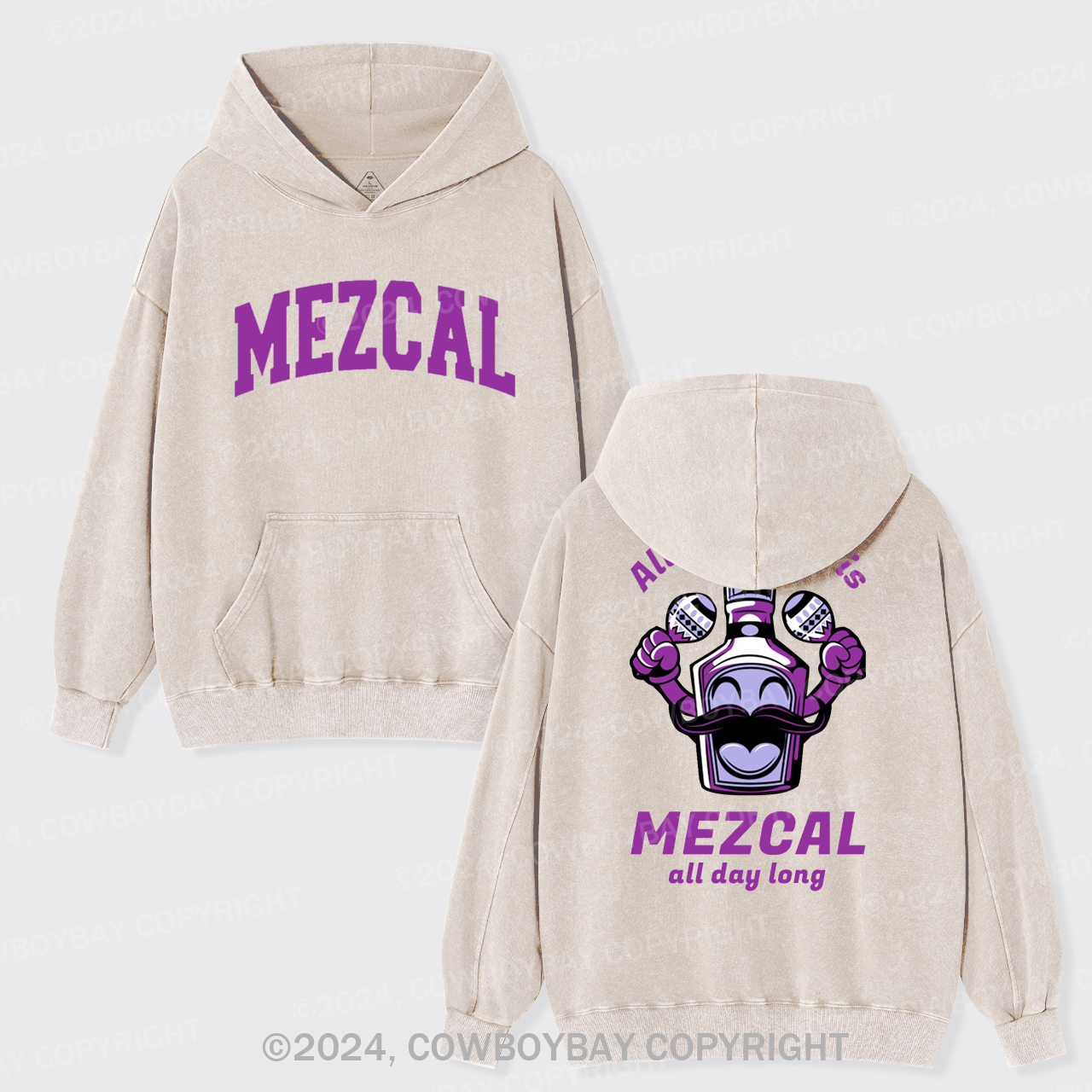 All You Need Is Mezcal Garment-Dye Hoodies