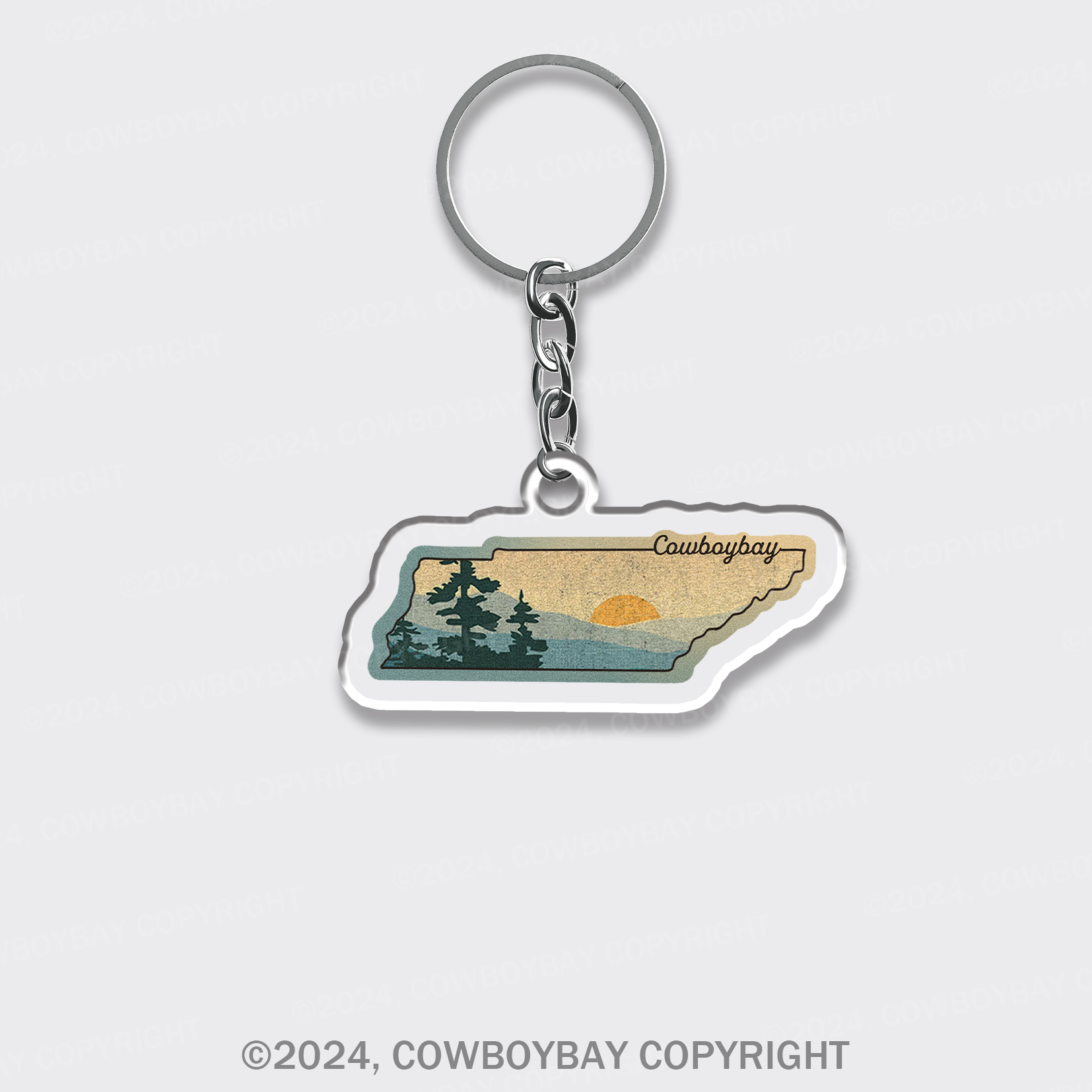 Sunset Bay Keychain