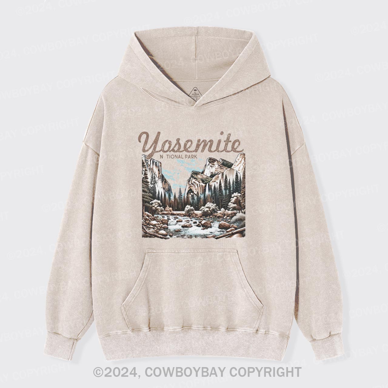 Vintage Yosemite National Park Garment-Dye Hoodies