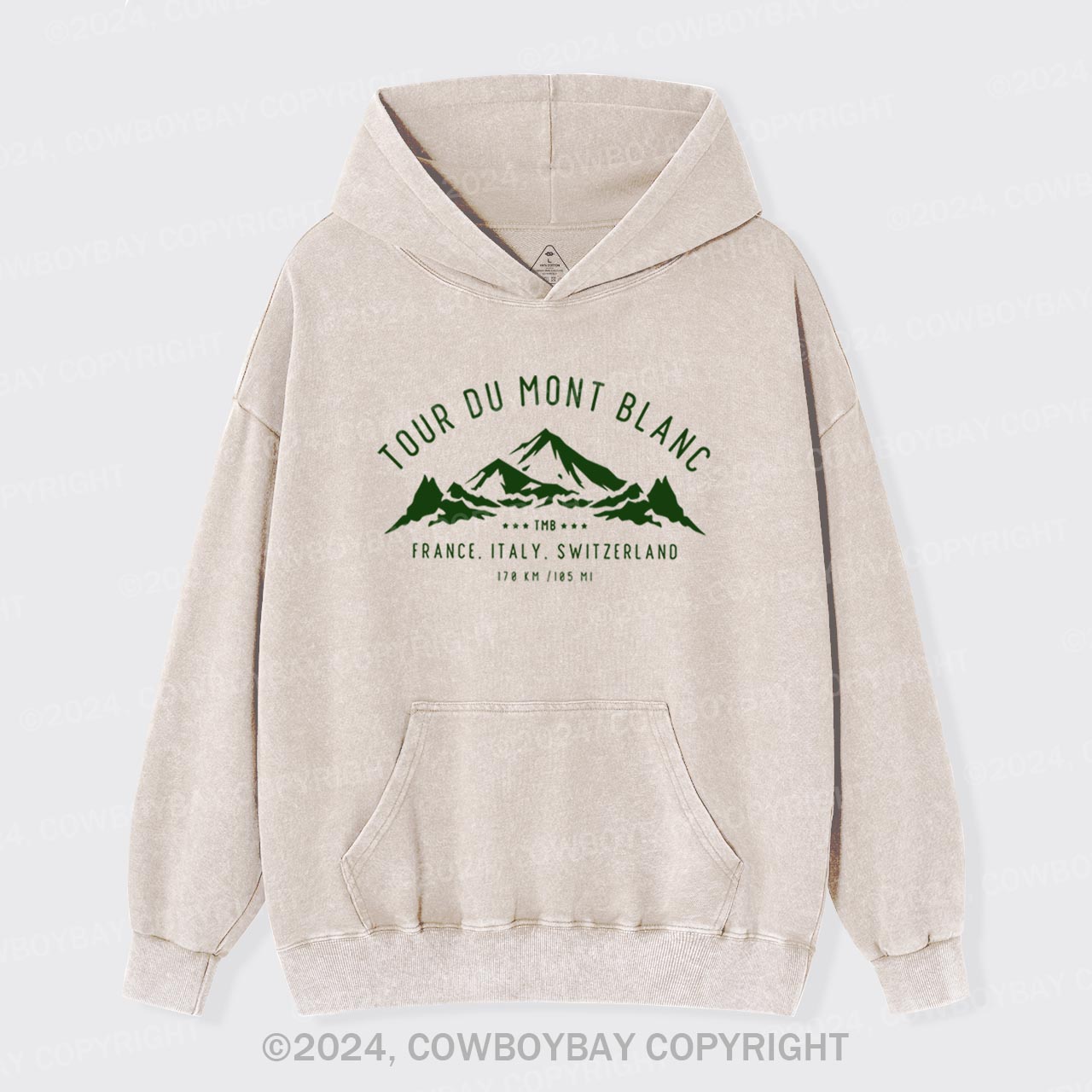 Tour Du Mont Blanc Garment-Dye Hoodies