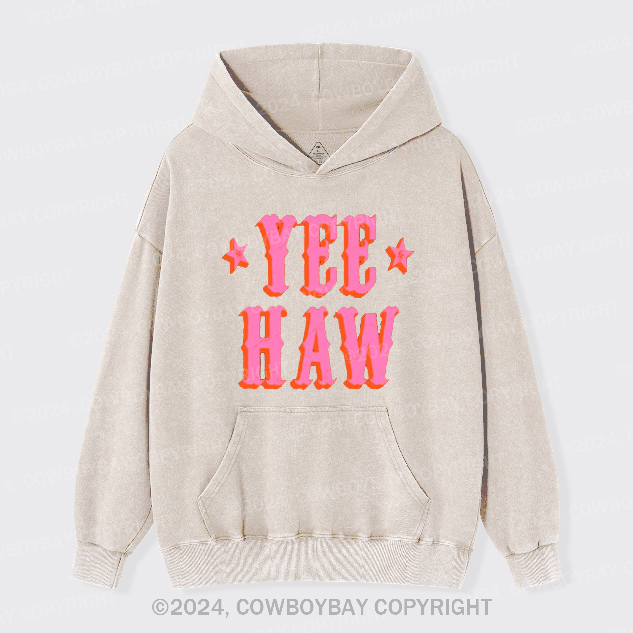 Yee Haw Garment-Dye Hoodies