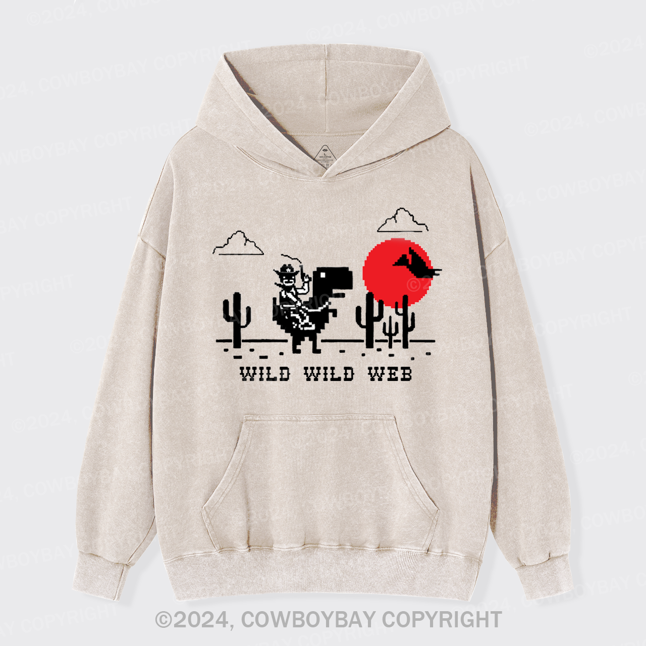 Wild Wild Web Garment-Dye Hoodies