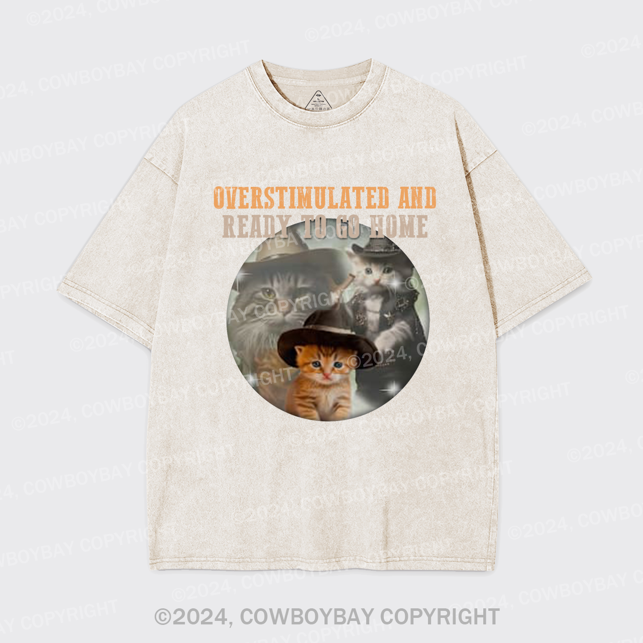 Overstimulated And Ready To Go Home Garment-dye Tees