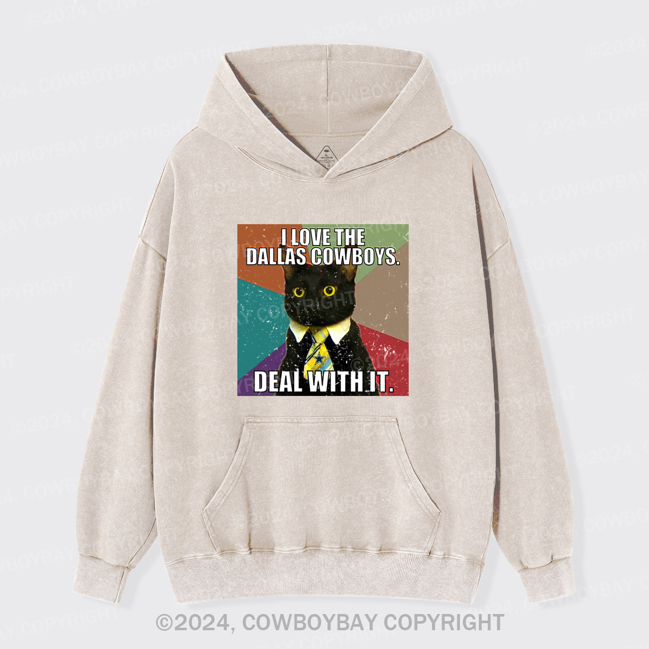 I Love The Dallas Cowboys Garment-Dye Hoodies