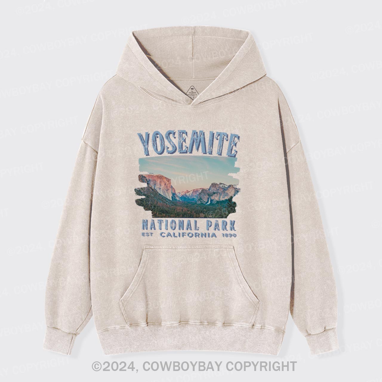 Yosemite National Park California Garment-Dye Hoodies