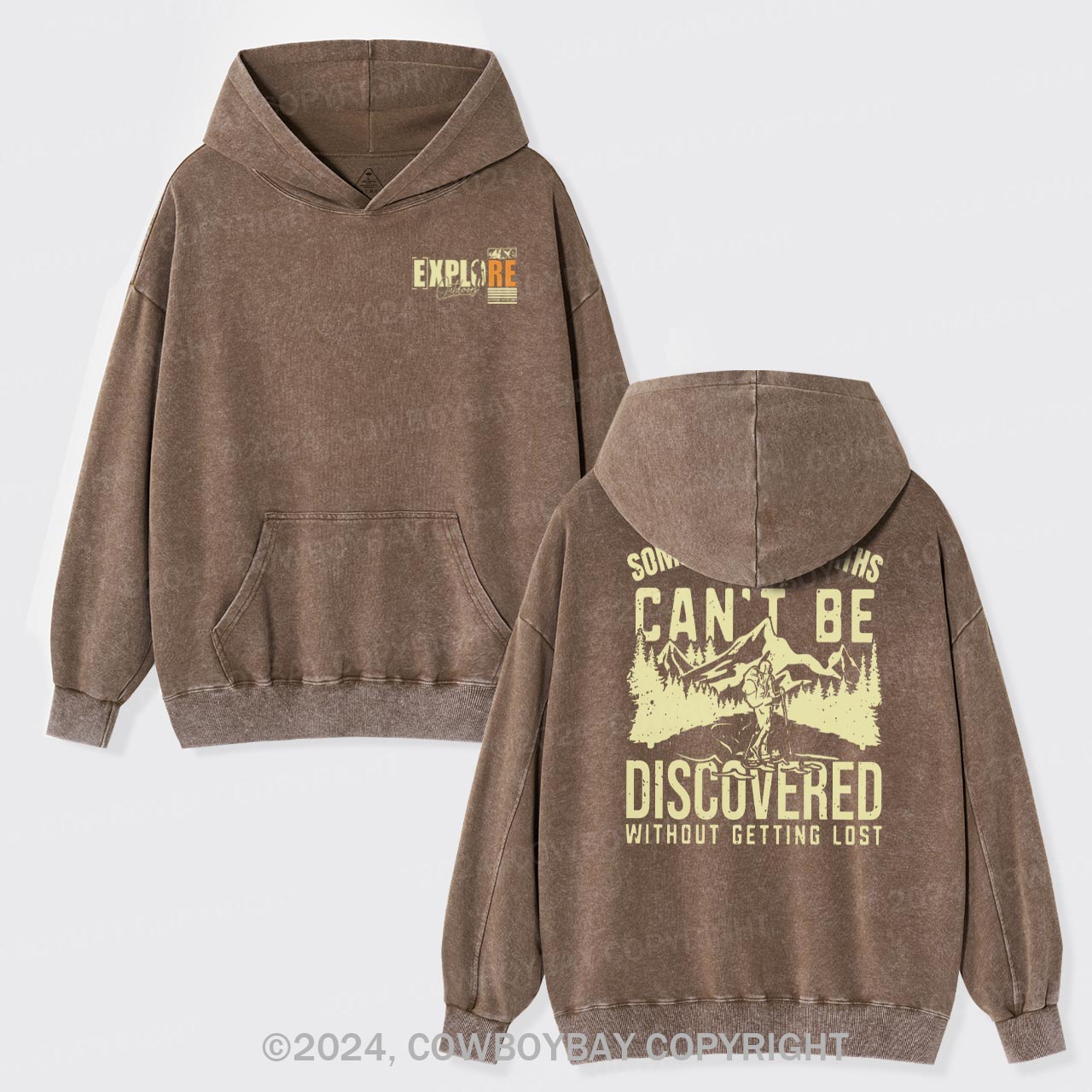 Hiker Nature Garment-Dye Hoodies