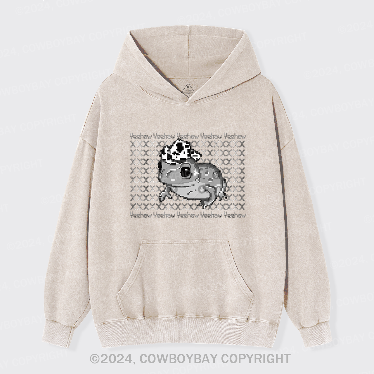 Yeehaw Frog Garment-Dye Hoodies