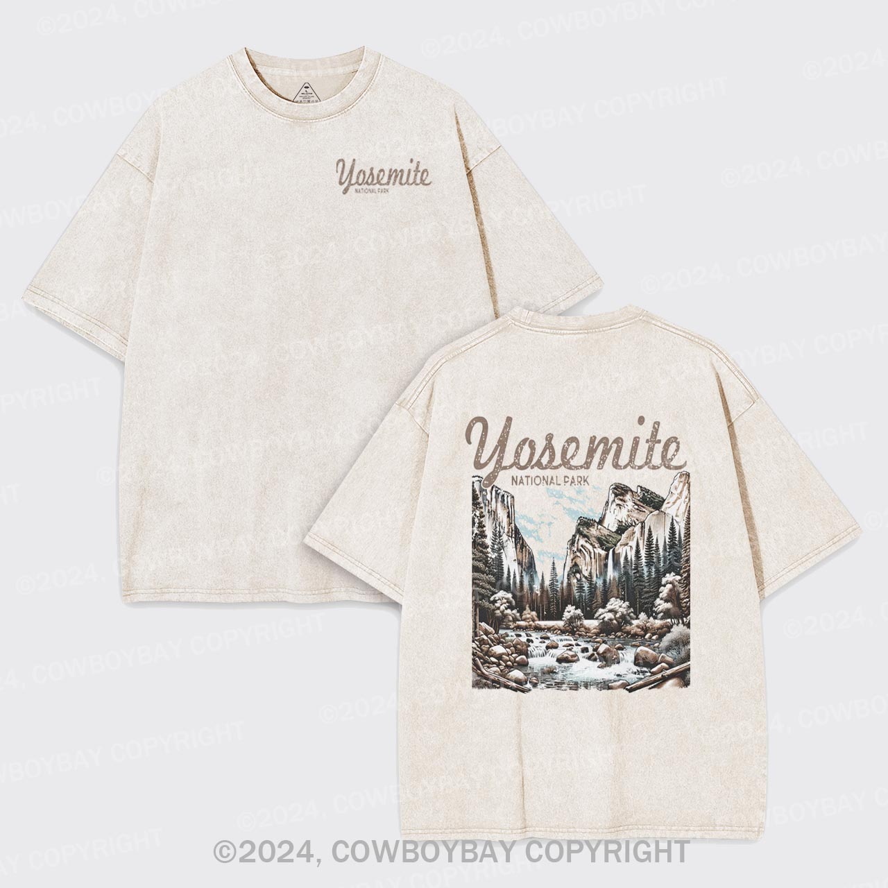 Vintage Yosemite National Park Garment-dye Tees
