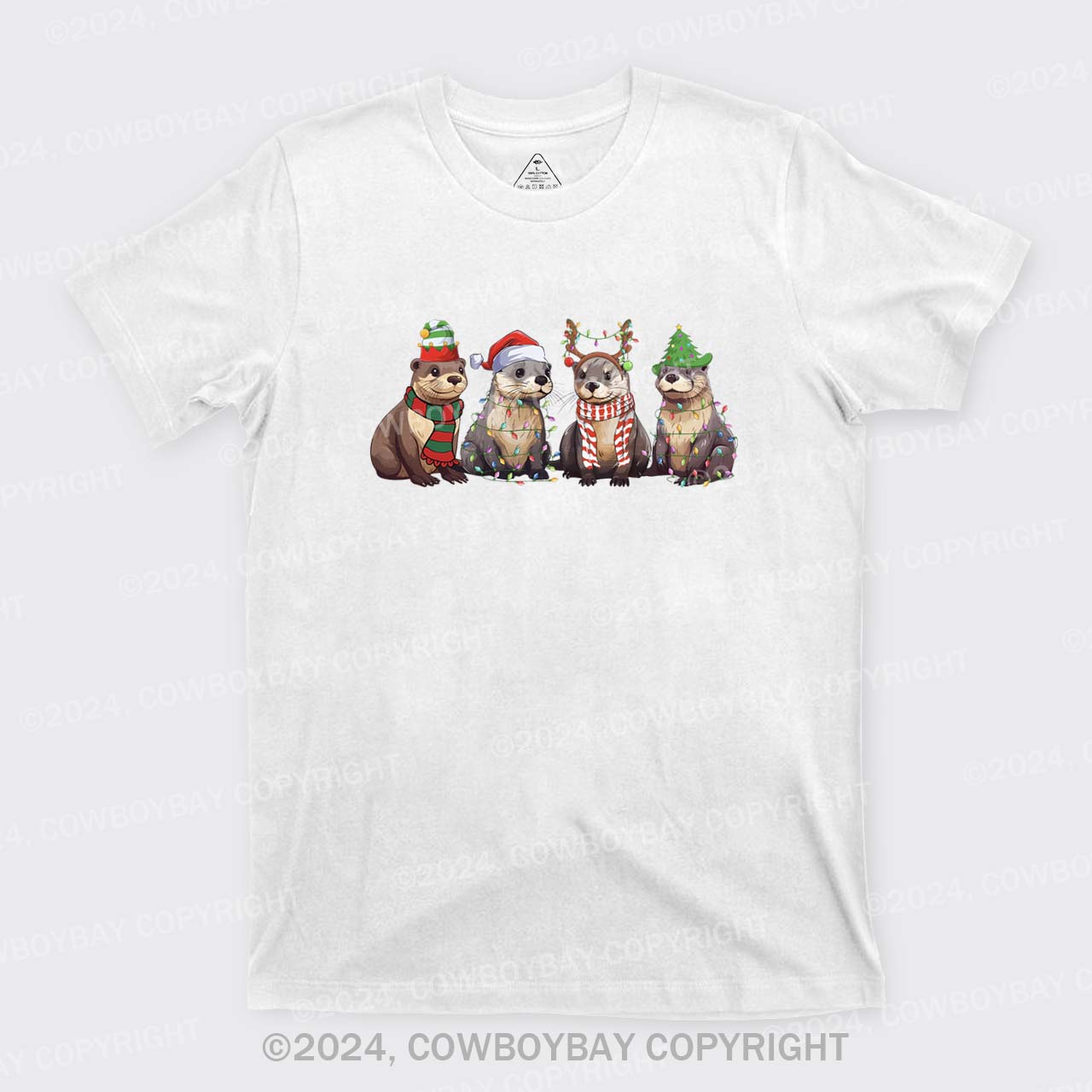 Otters Merry Christmas T-Shirts