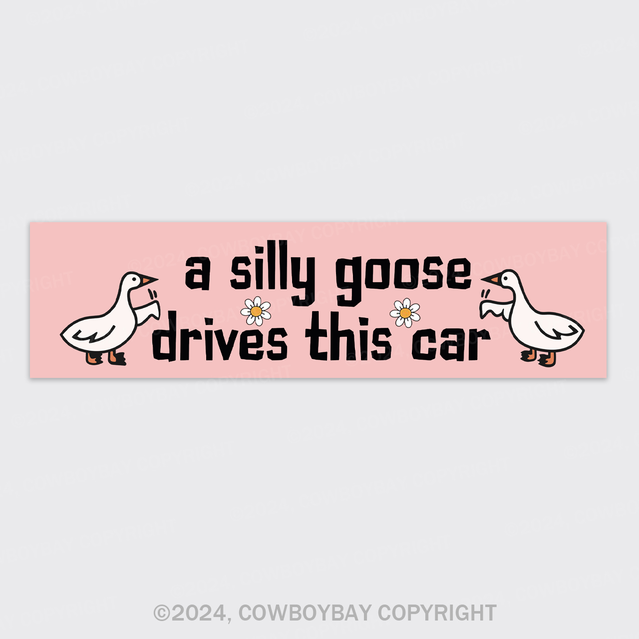 A Silly Goose Drives This Car Bumper Magnet