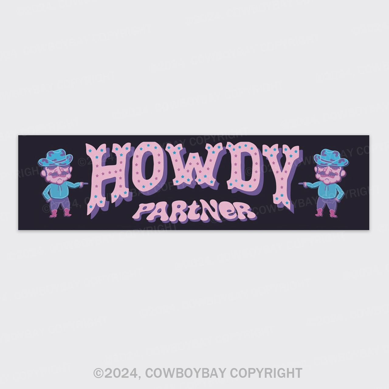 Howdy Cowboy Bumper Magnet