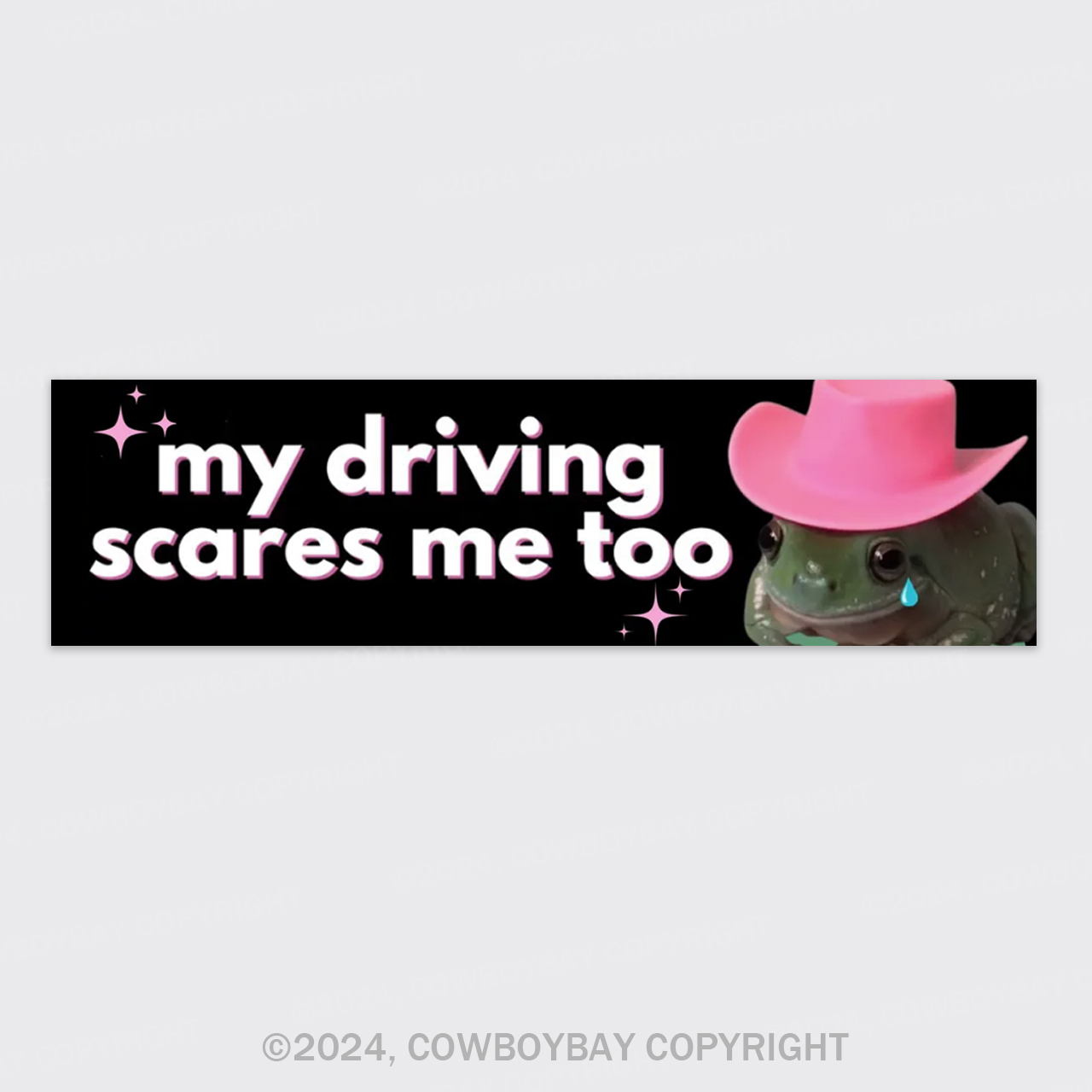 My Driving Scares Me Too Bumper Magnet
