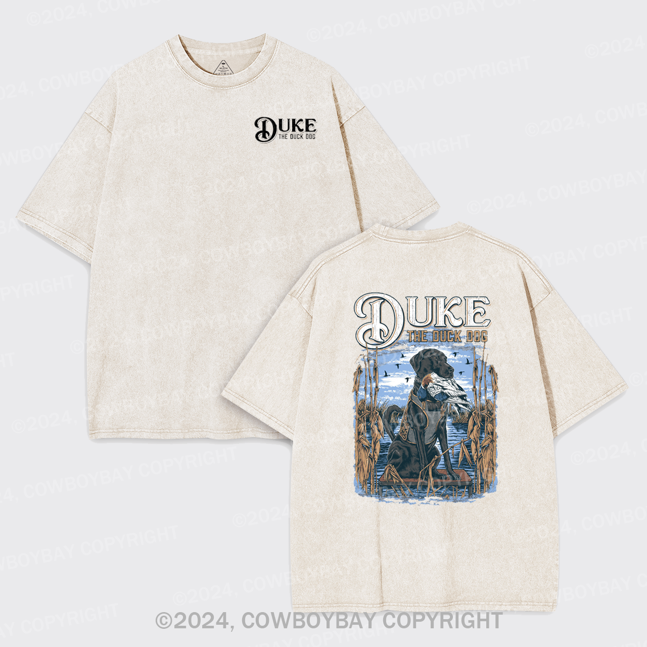 Duke The Duck Dog Garment-dye Tees