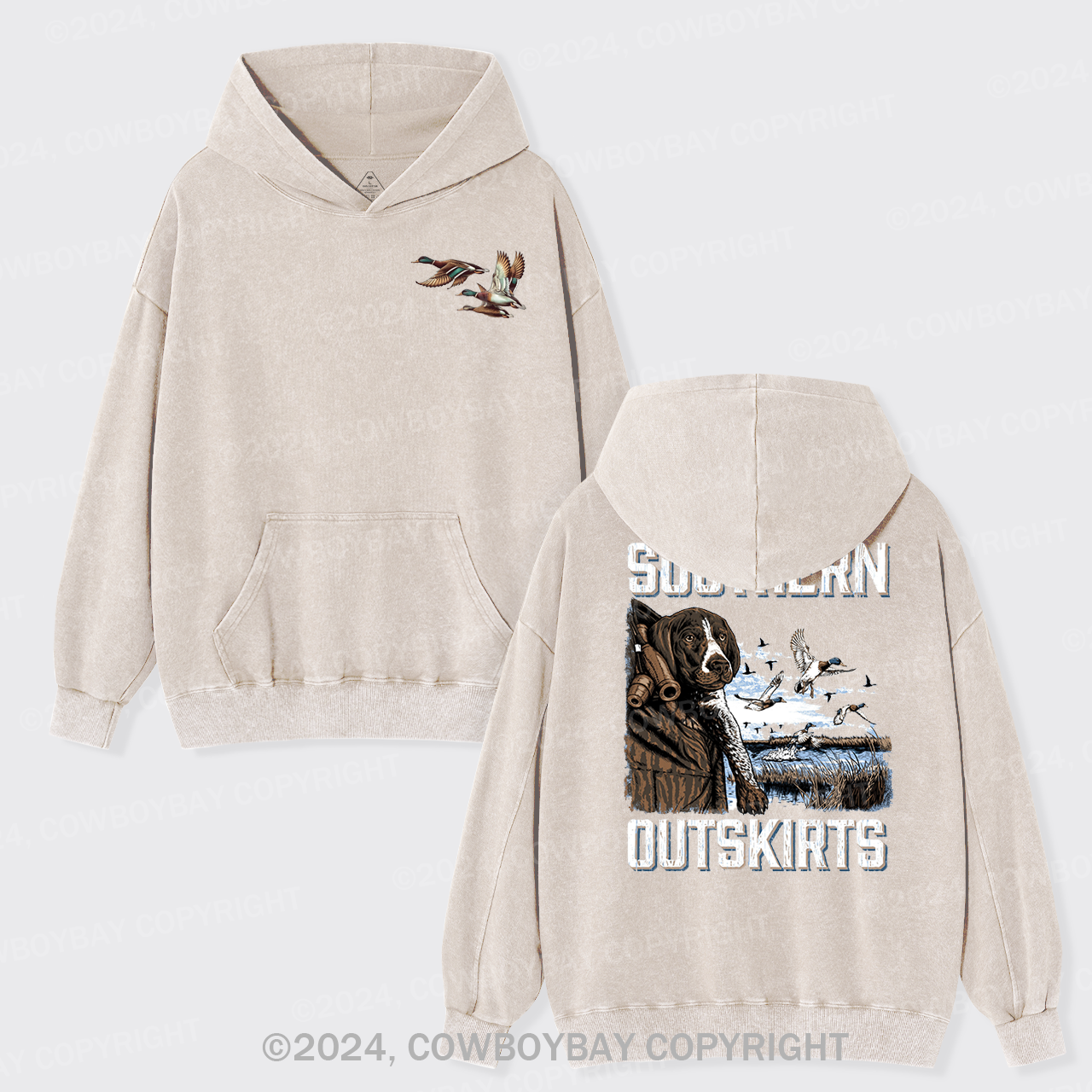 Southern Outskirts Garment-Dye Hoodies