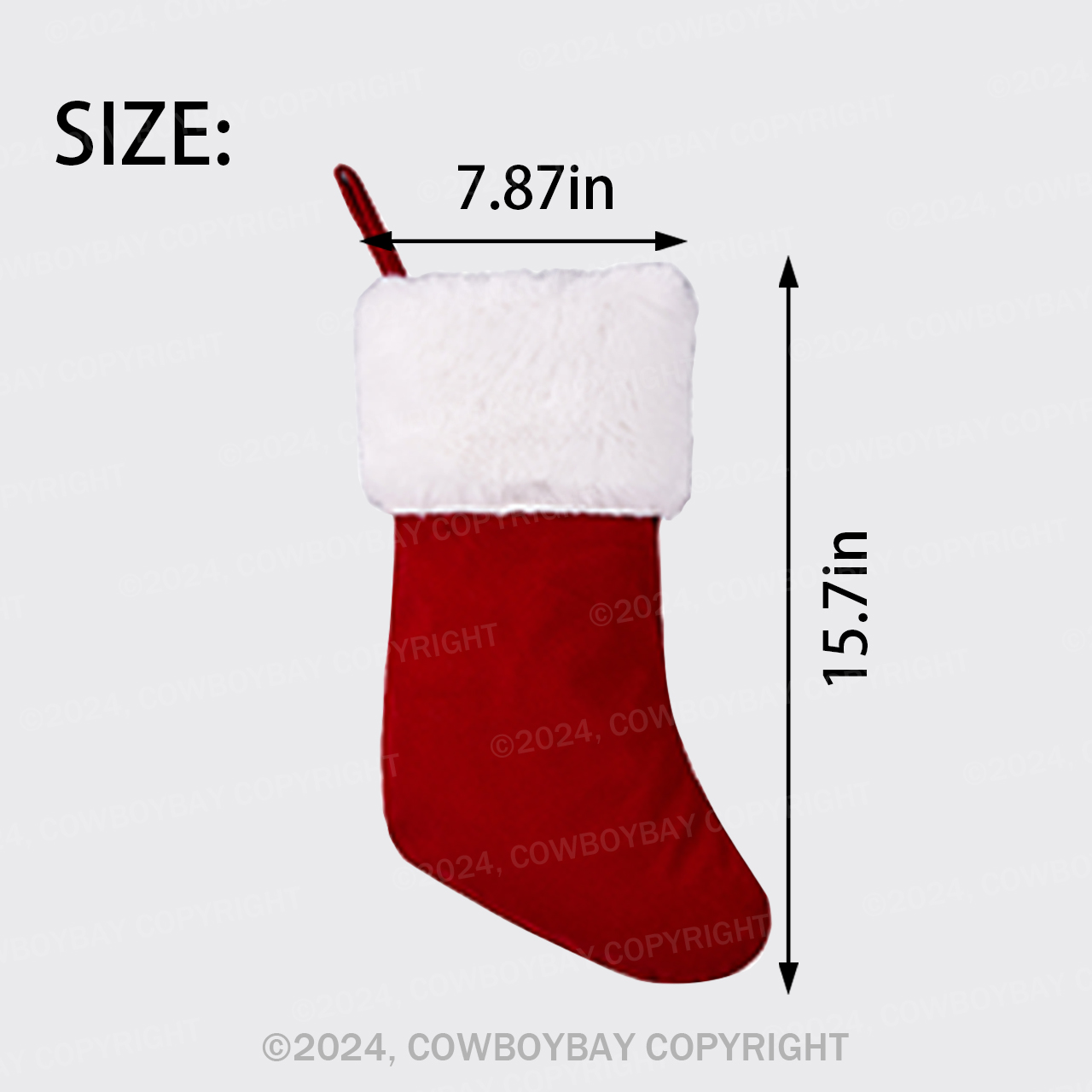 Personalized Name Red Christmas Stockings