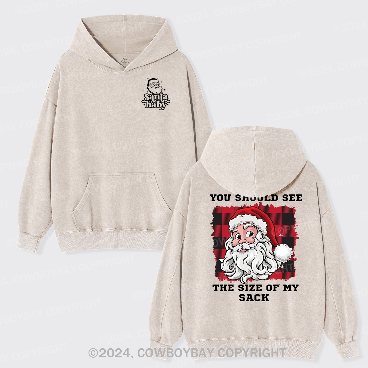 You Should See The Size Of My Sack Garment-Dye Hoodies