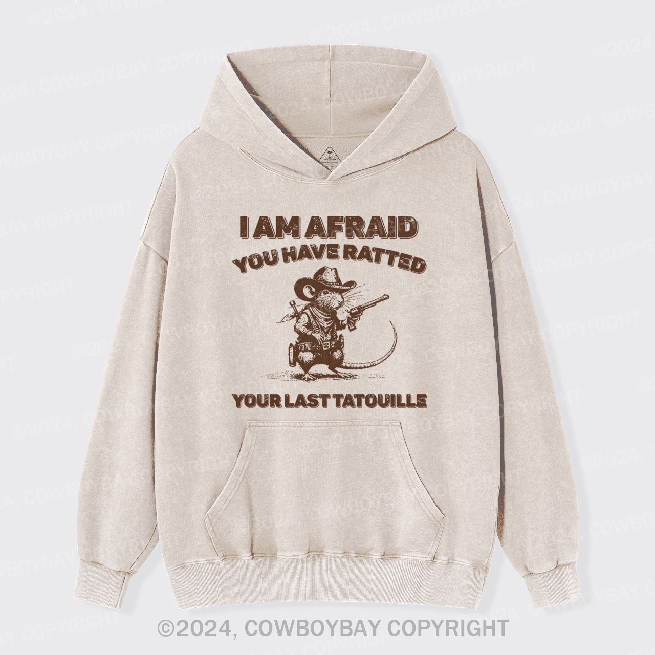 You've Ratted Your Last Tatouille Garment-Dye Hoodies