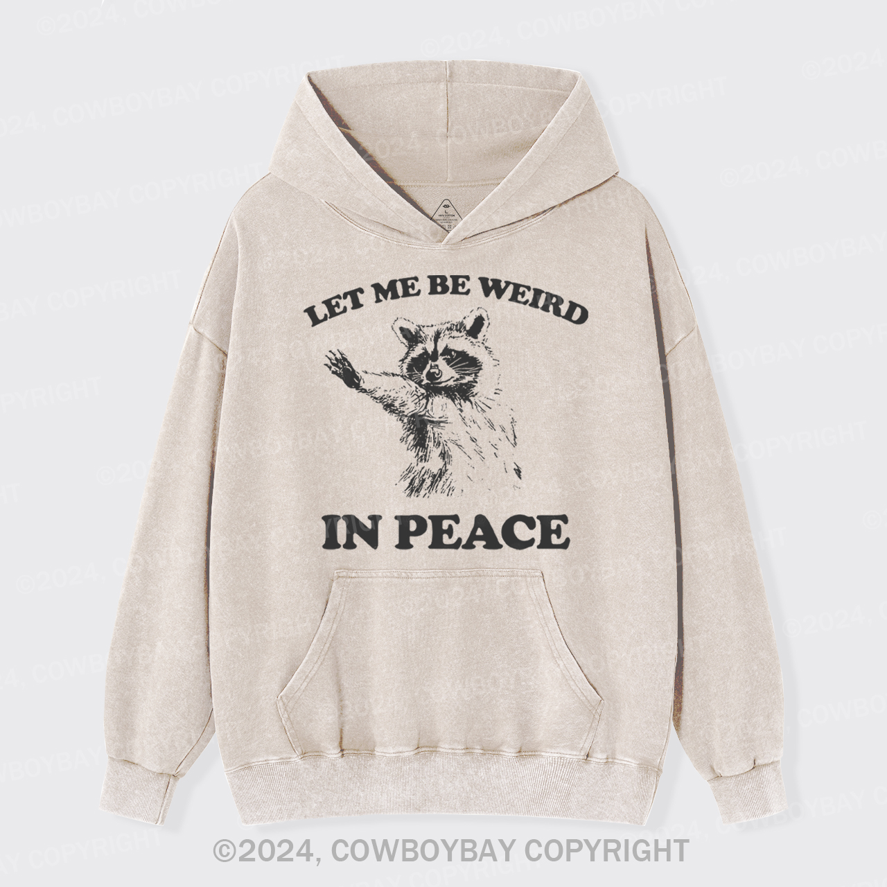 Let Me Be Weird In Peace Garment-Dye Hoodies