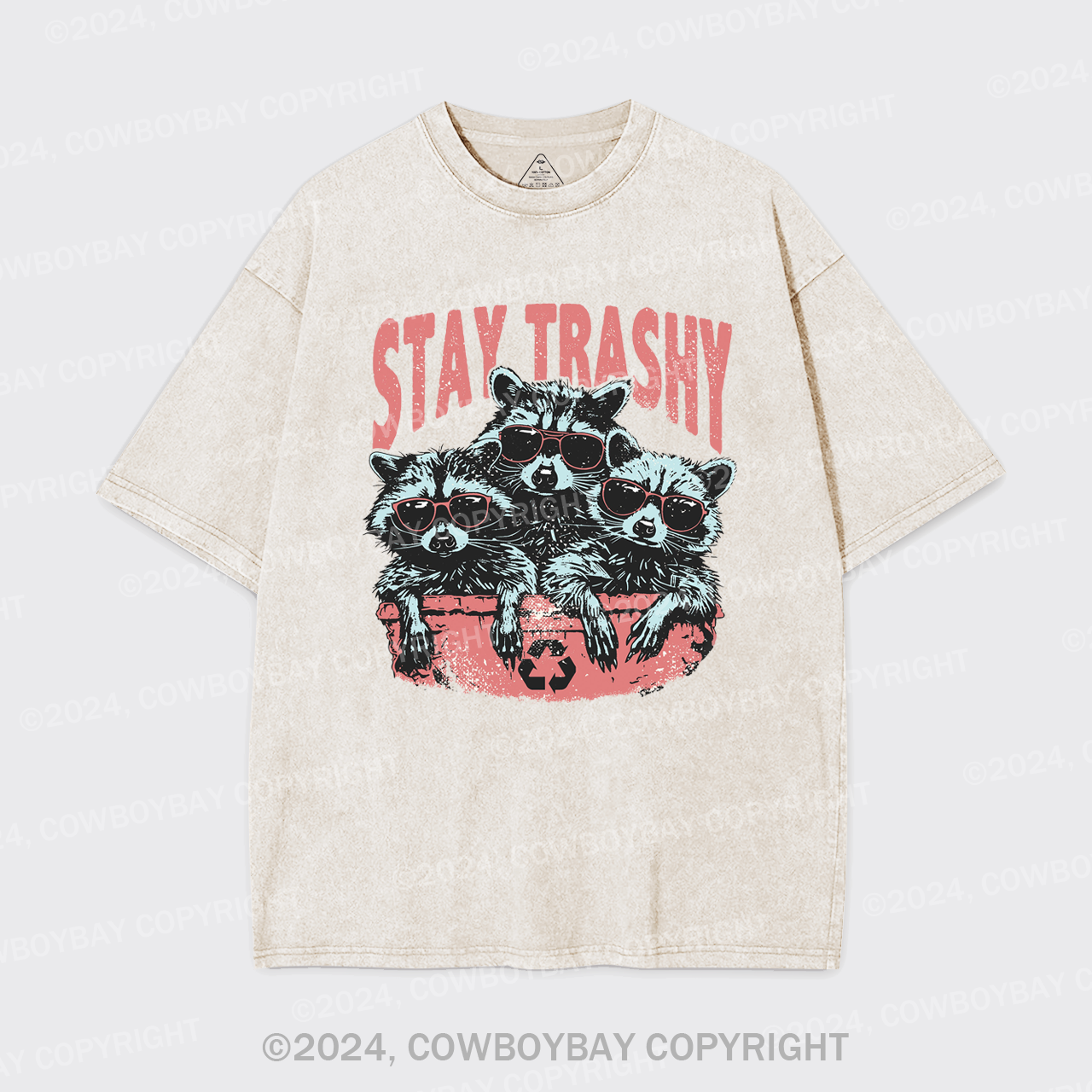 Raccoon Stay Trashy Garment-dye Tees