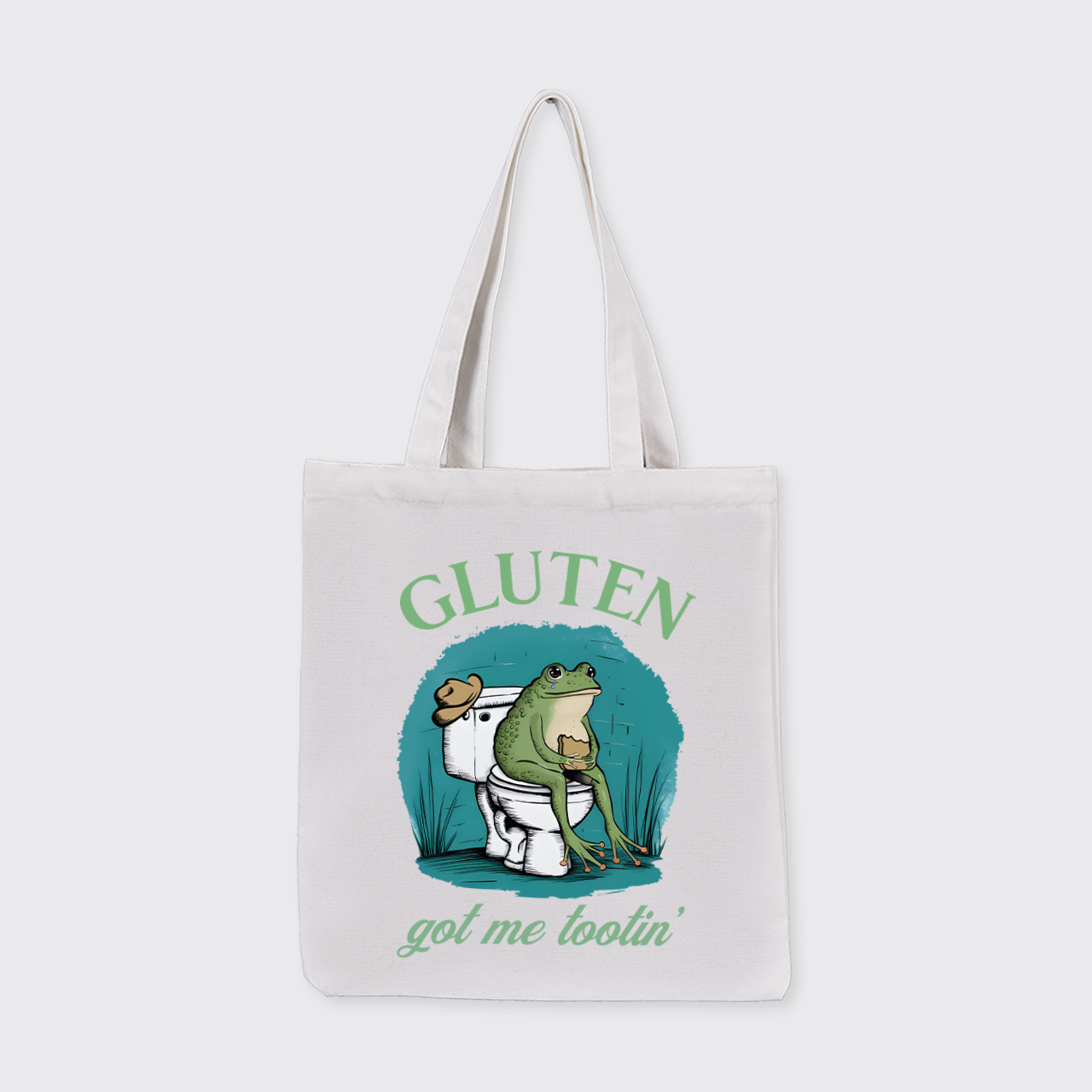 Gluten Got Me Tootin_Cowboybay Canvas Tote Bag