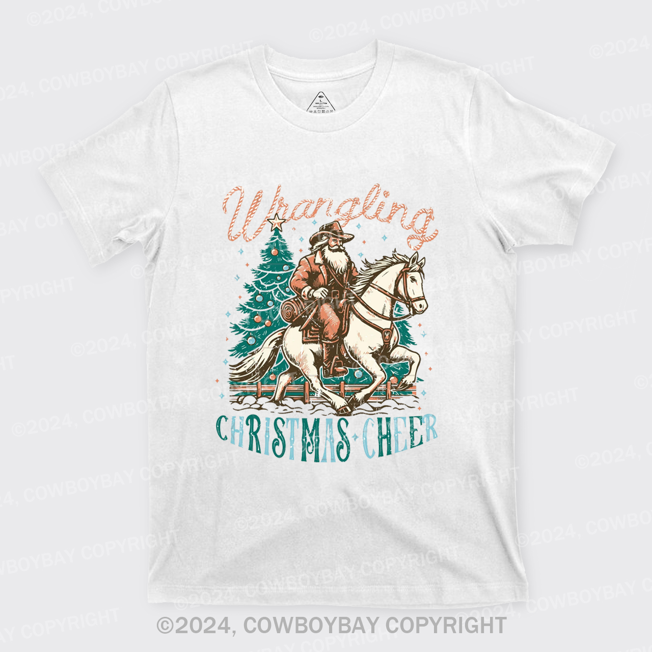 Western Christmas Santa T-Shirts