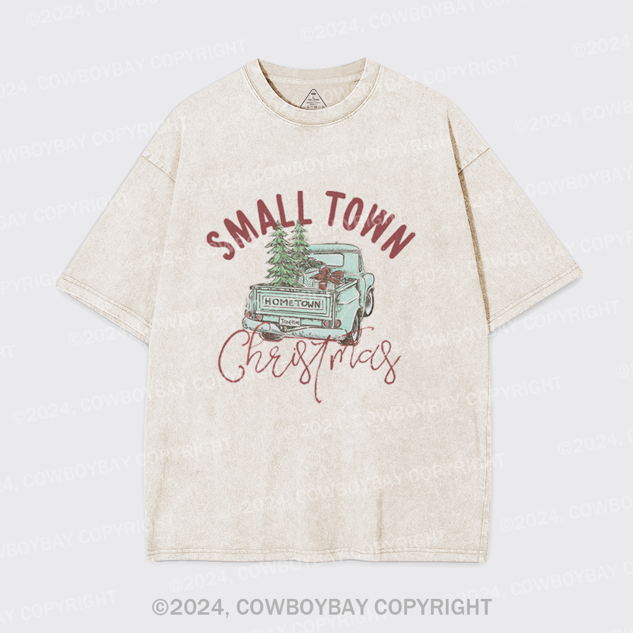 Small Town Christmas Garment-dye Tees
