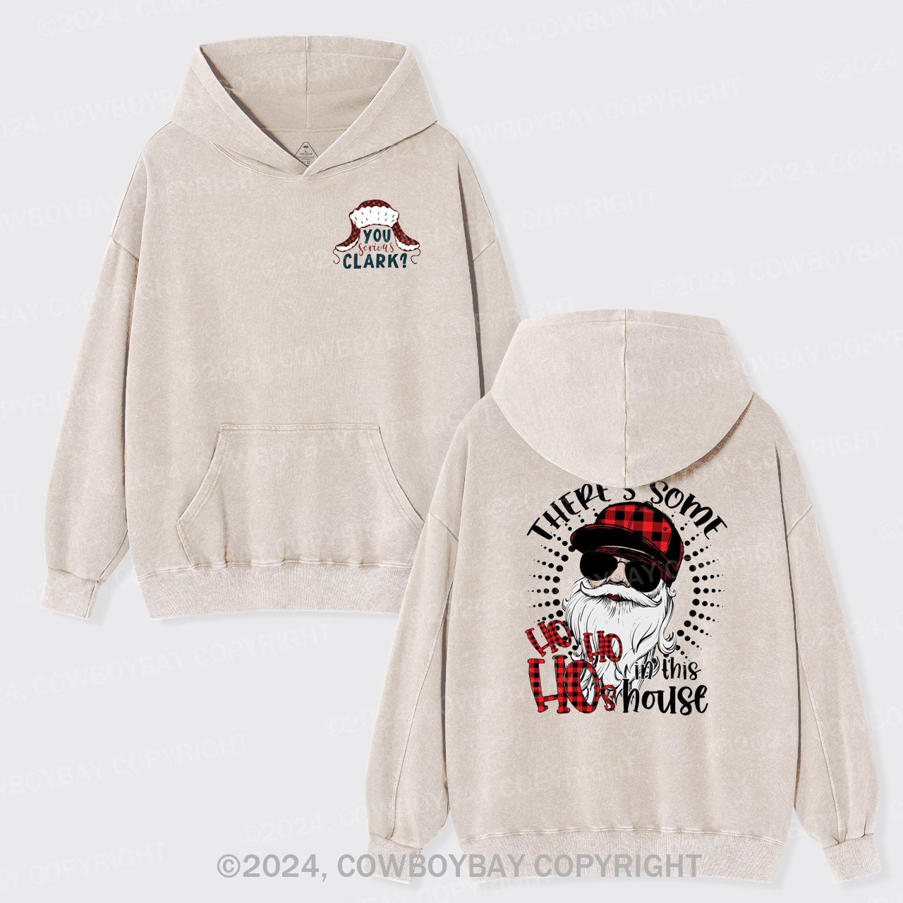 You Serious Clark Garment-Dye Hoodies