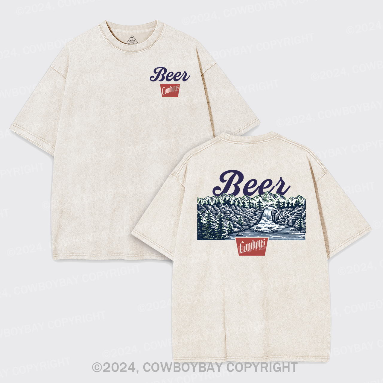 Beer Cowboys Garment-dye Tees