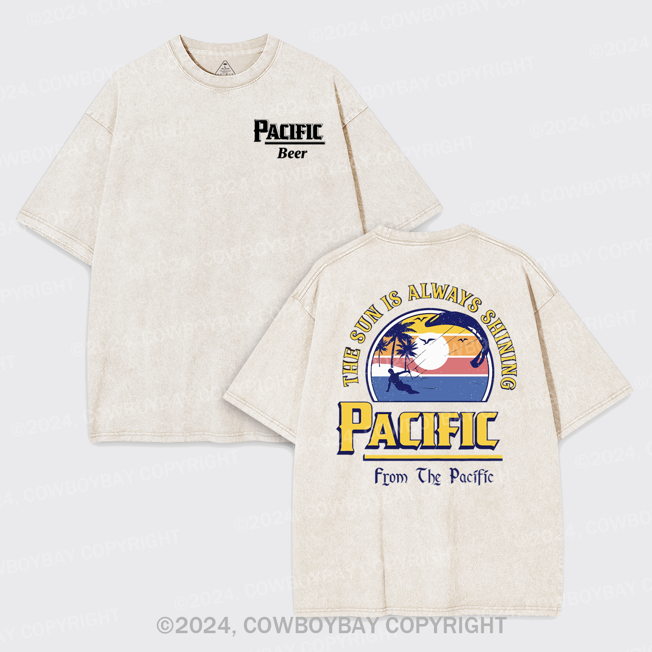 Pacífic Beer Garment-dye Tees