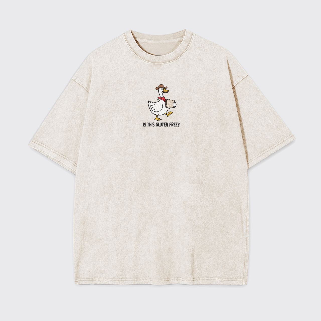 Is This Gluten Free Embroidered Garment-dye Tees