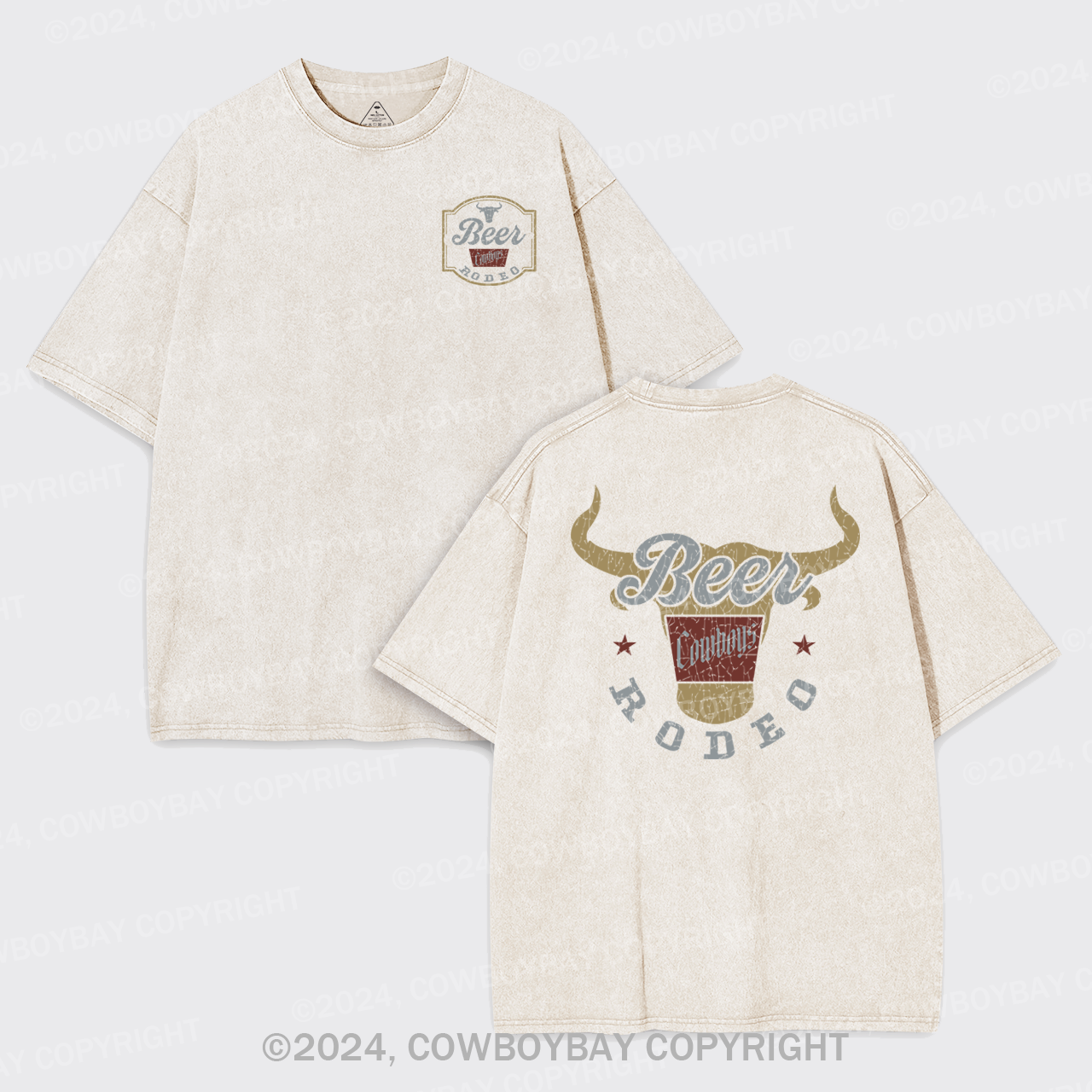 New Banquet Rodeo Cowboy Garment-dye Tees
