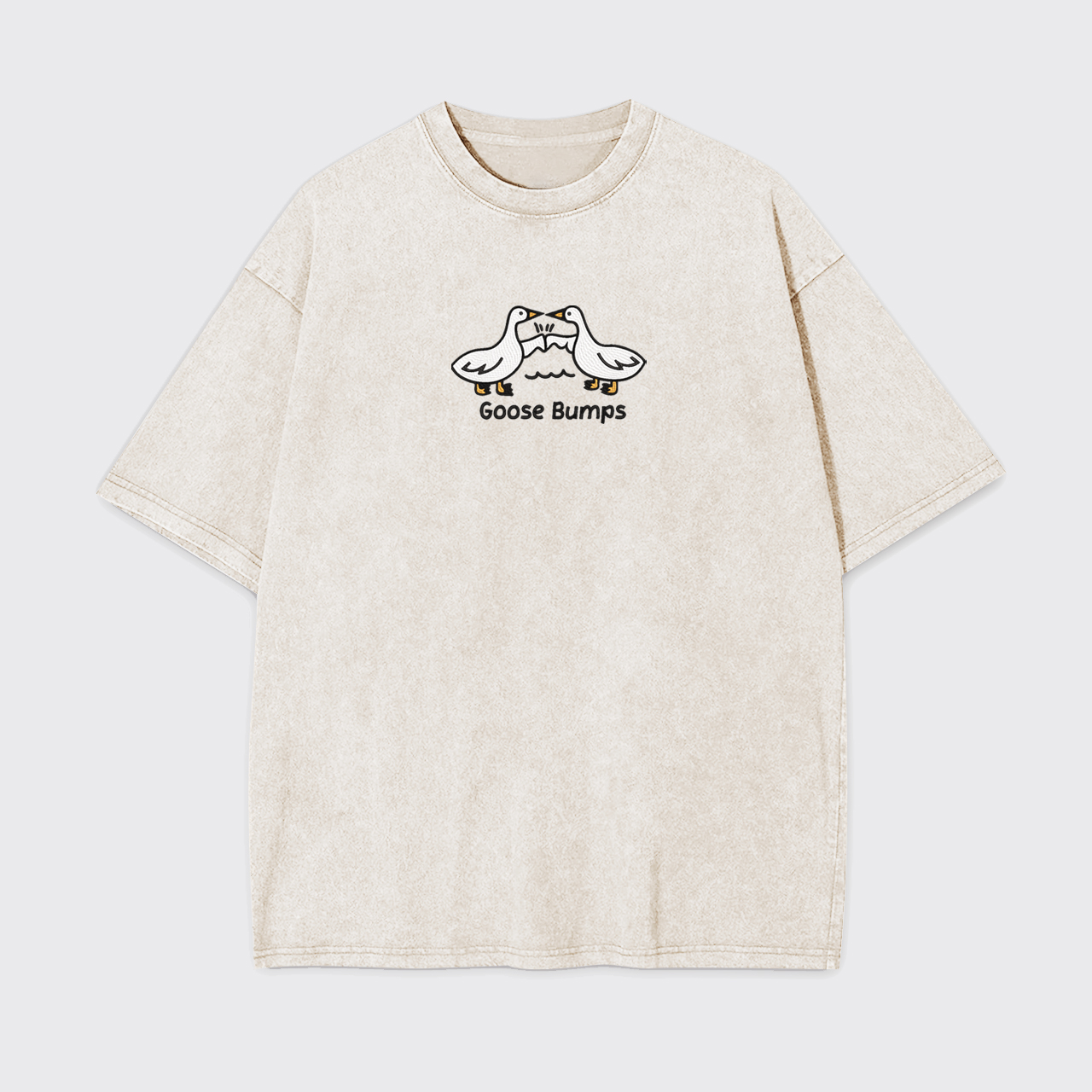 Goose Bumps Embroidered Garment-dye Tees