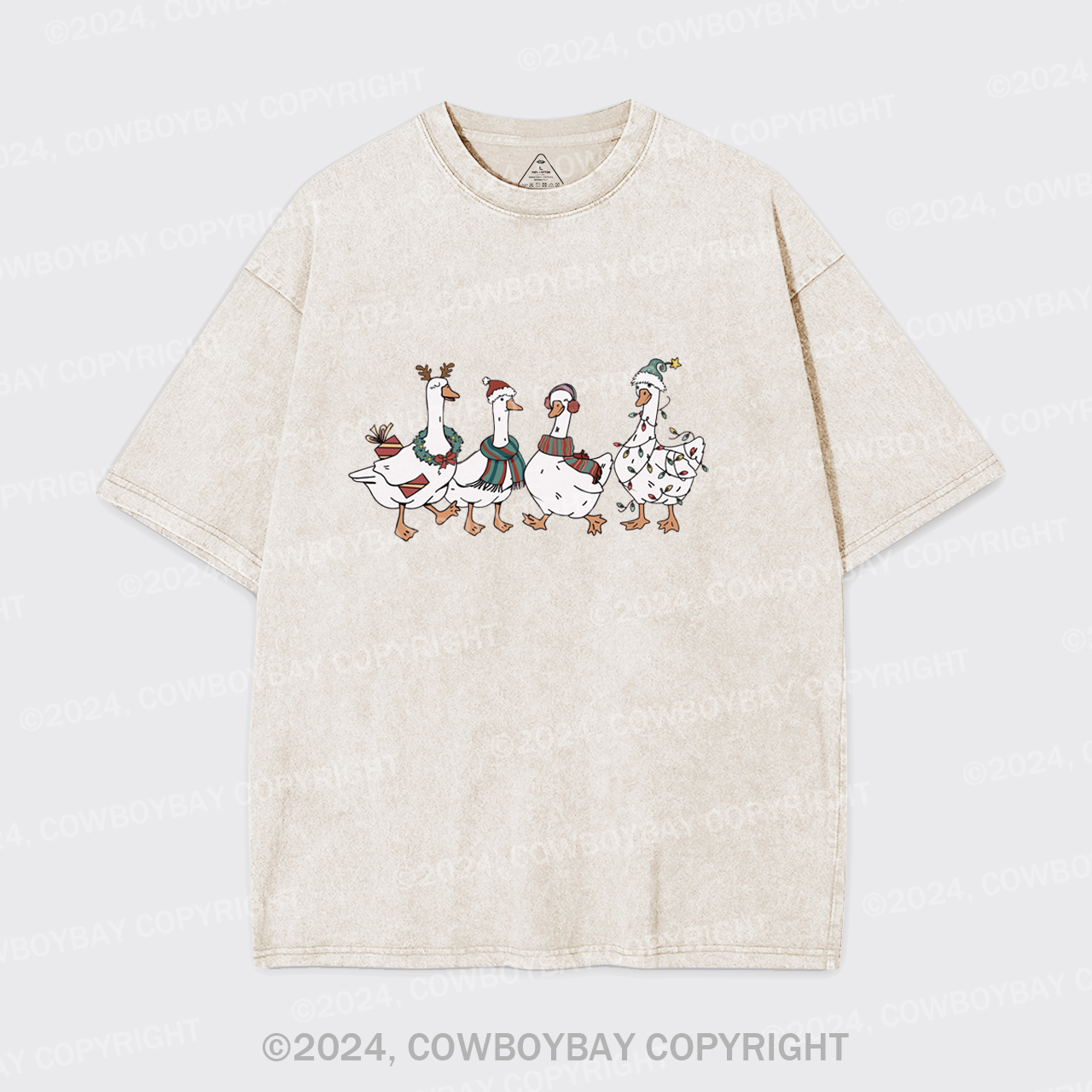 Christmas Silly Goose Garment-dye Tees