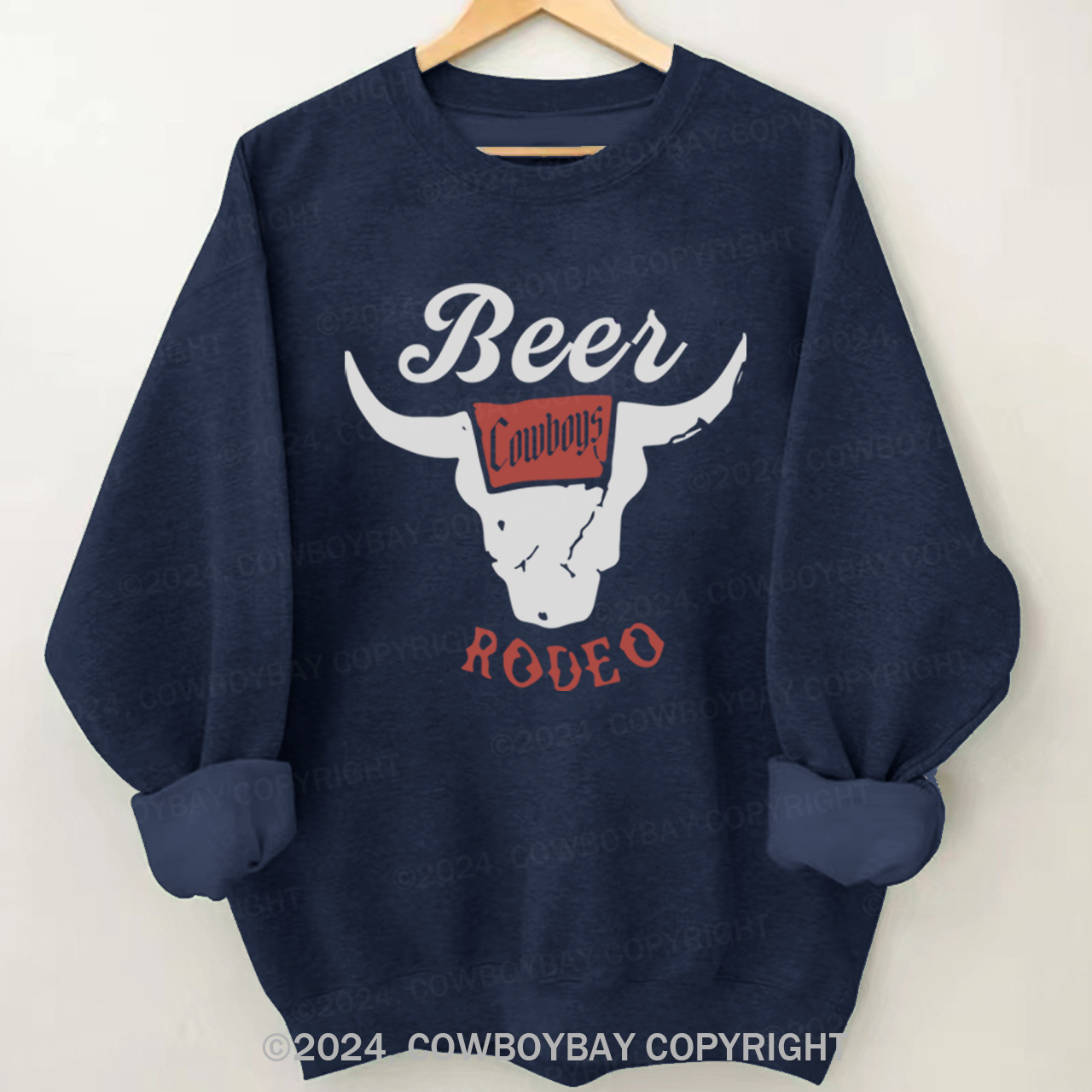 Retro Beer Rodeo Inspired Sweatshirt