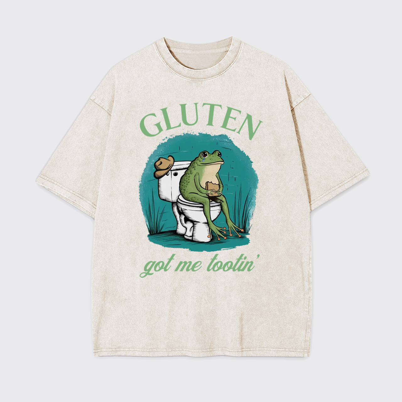 Gluten Got Me Tootin Garment-dye Tees