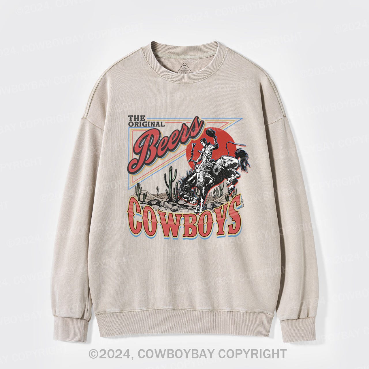 The Beers Rodeo Of Cowboys Washed Sweatshirts