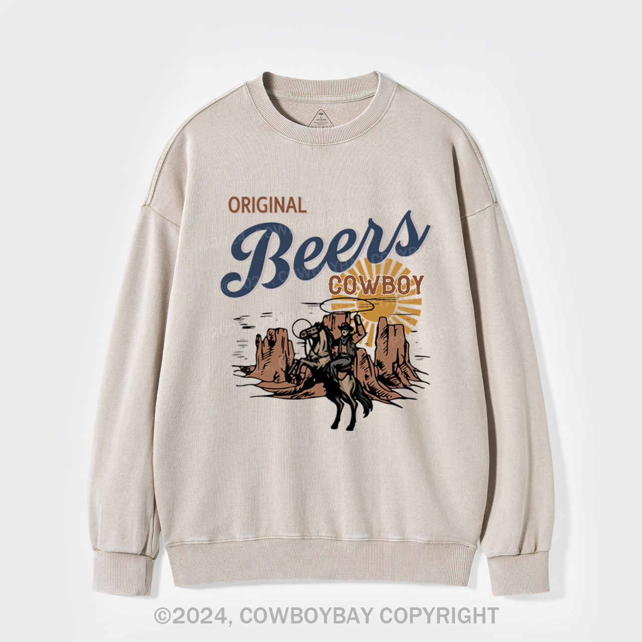 Original Beers Cowboy Washed Sweatshirts