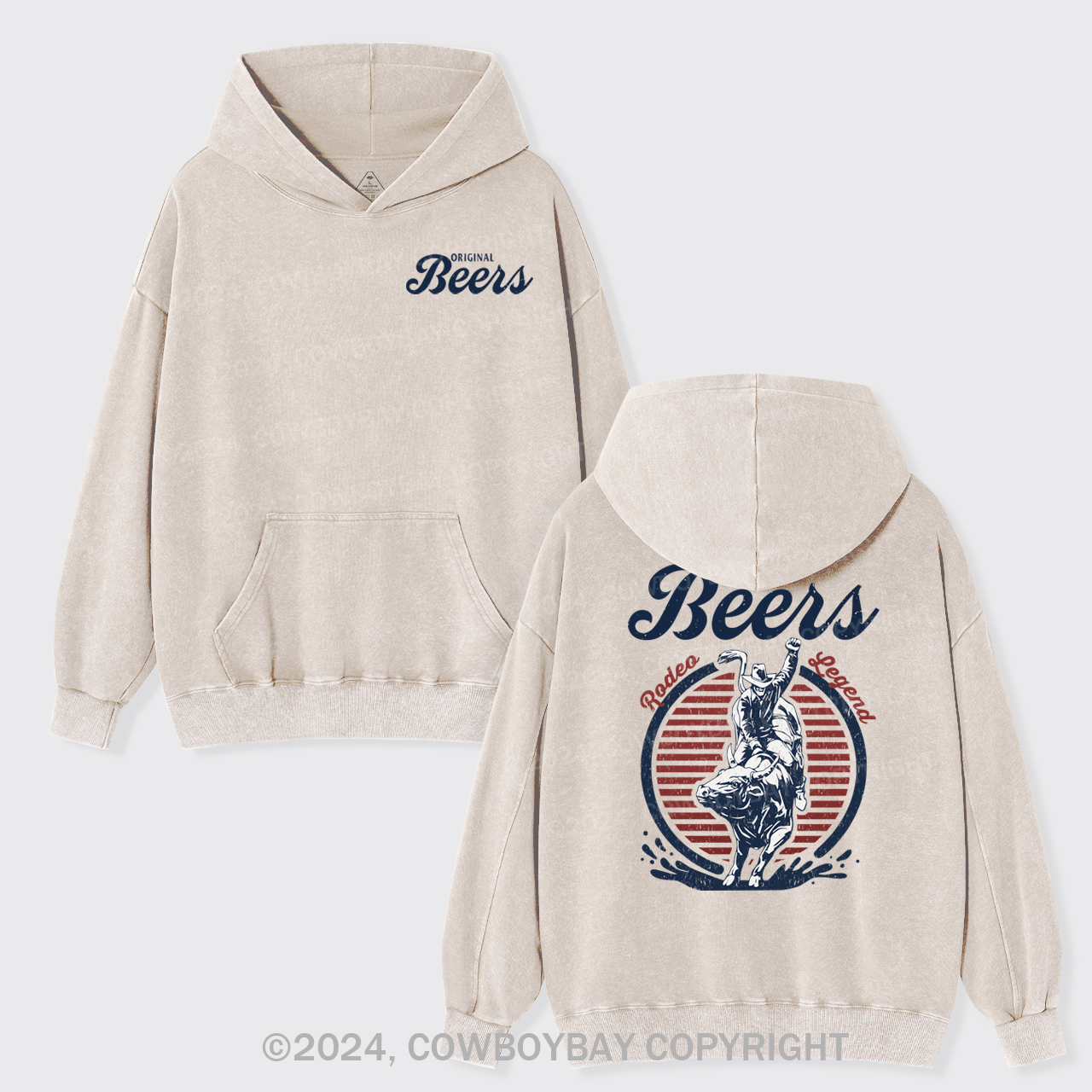 Original Coors Rodeo Legend Garment-Dye Hoodies
