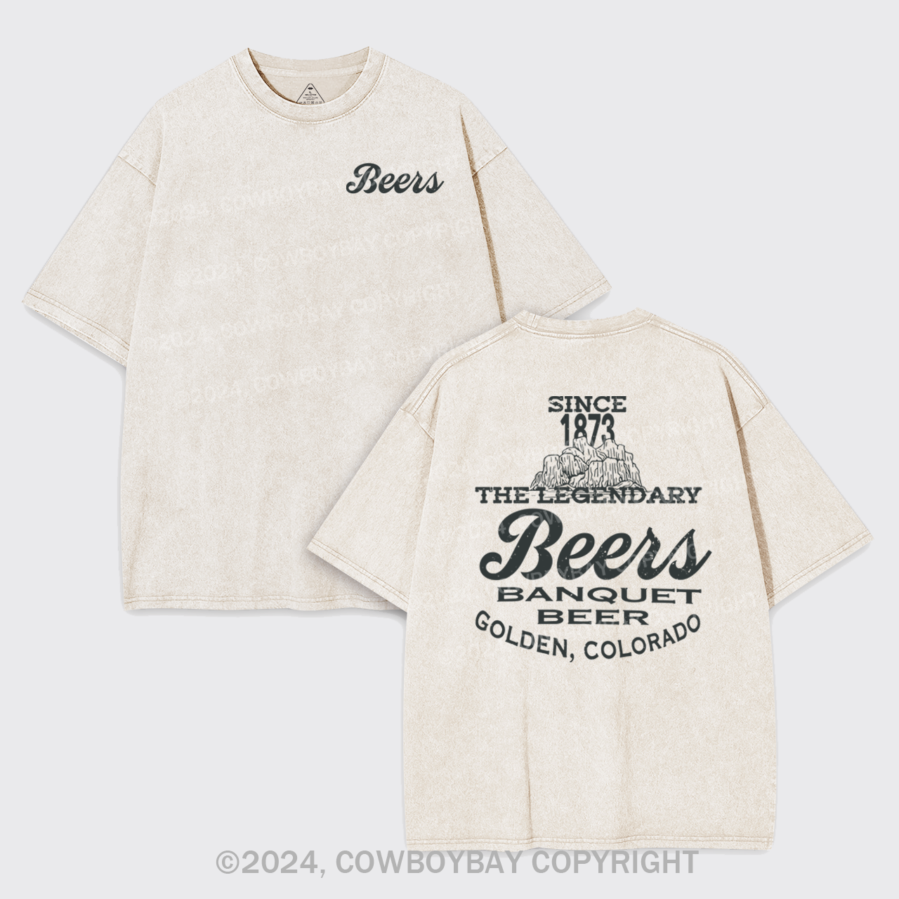 Come For A Beers Banquet  Garment-dye Tees