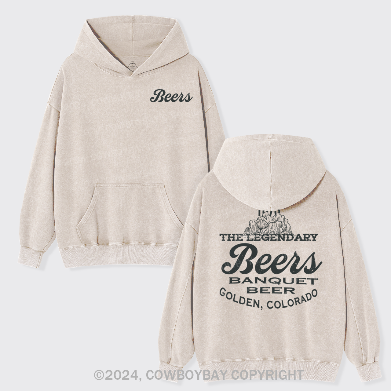 Come For A Beers Banquet  Garment-Dye Hoodies