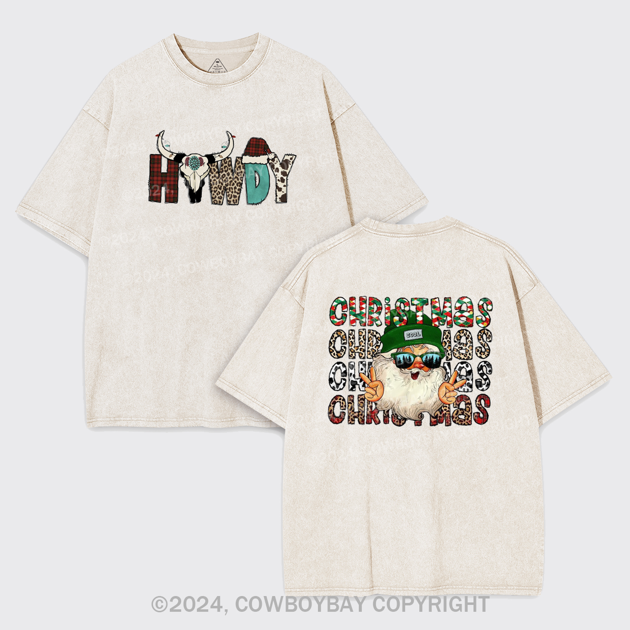 Cool Christmas Garment-dye Tees