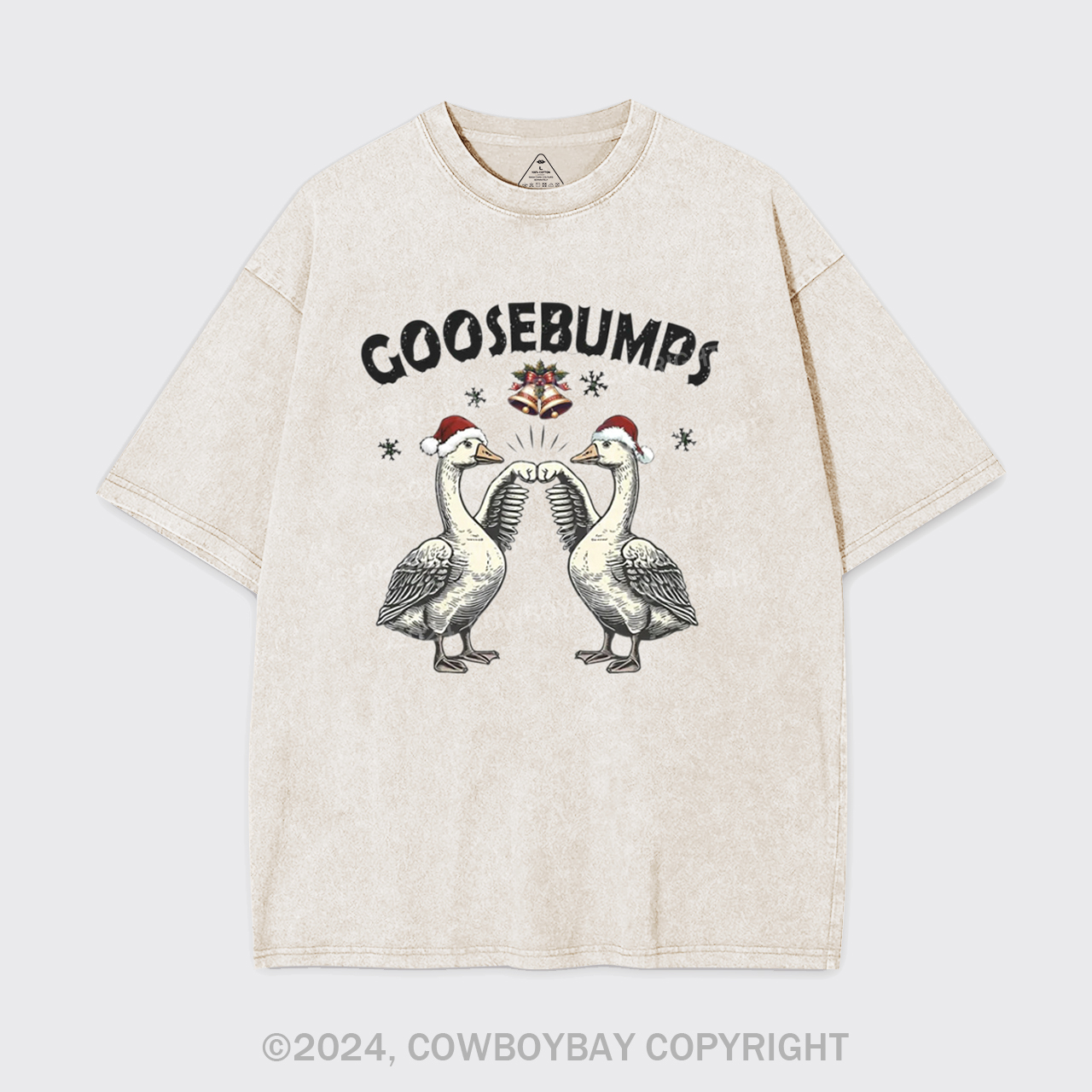 Goose Bumps For Christmas Garment-dye Tees