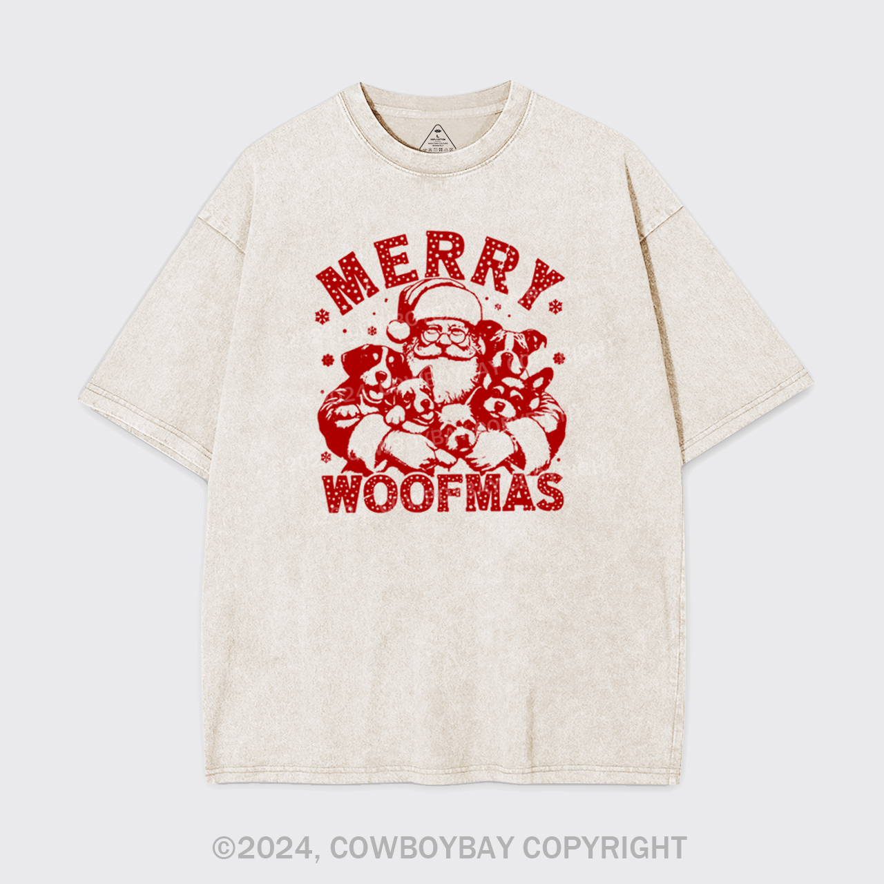 Merry Woofmas Garment-dye Tees